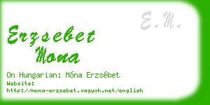 erzsebet mona business card