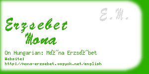 erzsebet mona business card
